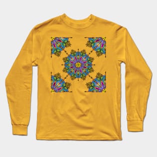 Kaleidoscopic geometrical ornament. Art. Long Sleeve T-Shirt